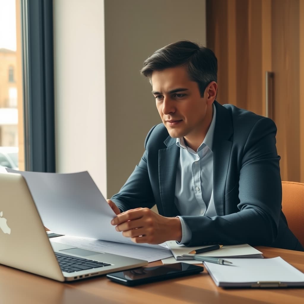 Business owner and adviser working through a plan for the year ahead